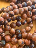 Strang mix sand Kugeln / stone beads 6 mm