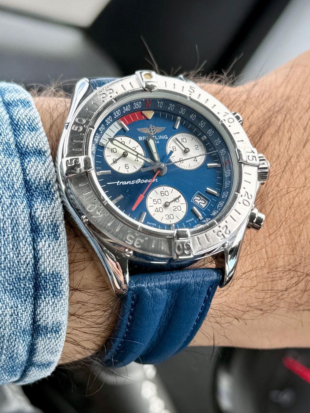 Breitling Orologi: BREITLING 41 mm Transocean Chronograph A53040 – Usato da Altendorf venduto da tam_m2xm