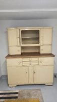 Küchenbuffet Vintage cremefarben mit Glasfront gebraucht