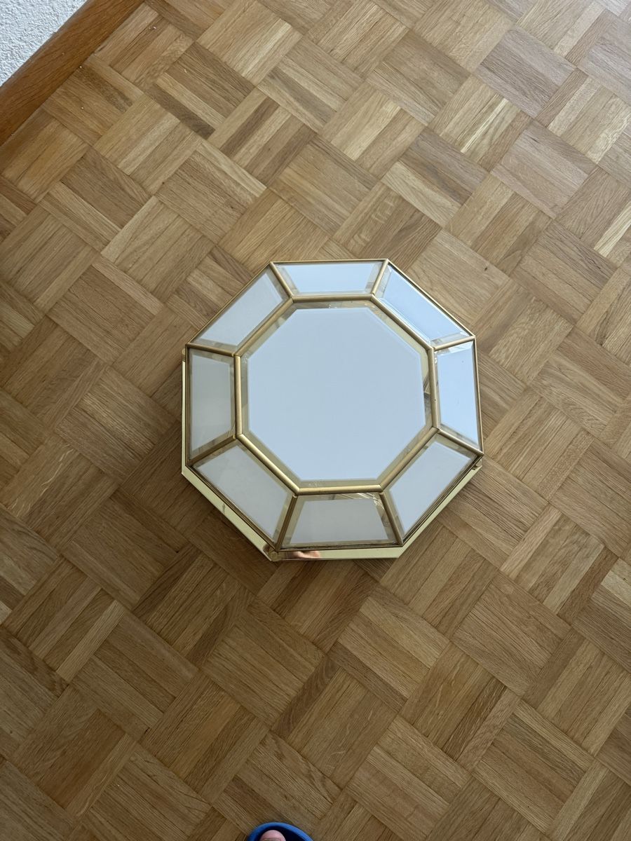 Lampadari & plafoniere: Deckenleuchte / Wandleuchte Messing, geschliffenes Glas, 4fl – Usato da Richterswil venduto da jeune82