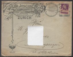 ZÜRICH21.X.1918  Geschäftsbrief  GEBR.  JTSCHNER  Sternhalde