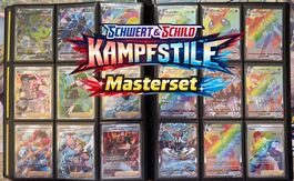 Pokémon Kampfstile Masterset DE komplett Despotar Alt Art