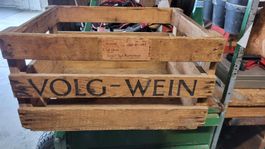 Rustikale Weinkiste "Volg-Wein" - Vintage Deko für Herbst!