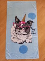 Badetuch / Strandtuch mit Hunde-Motiv