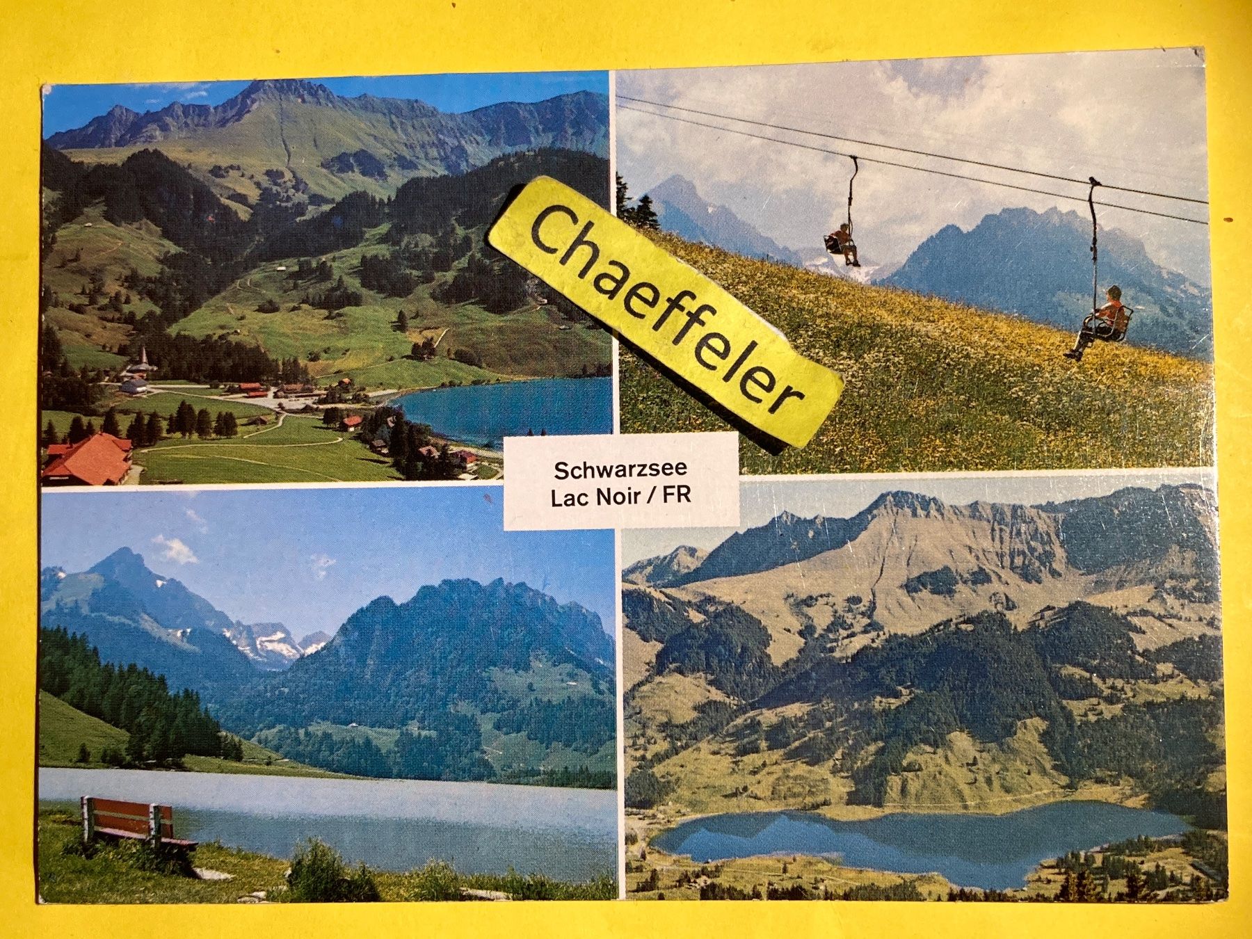 Ansichtskarten: Schwarzsee - Lac Noir / FR – Gebraucht aus Zürich von Chaeffeler