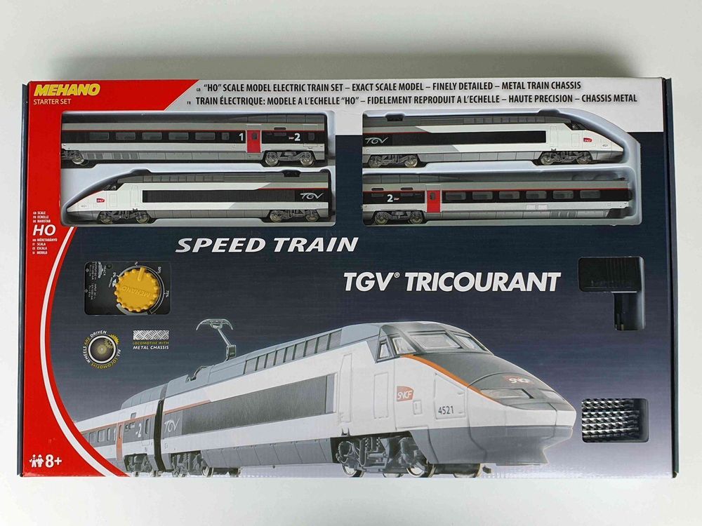 Set Départ TGV TRICOURANT, MEHANO T110, HO, SNCF