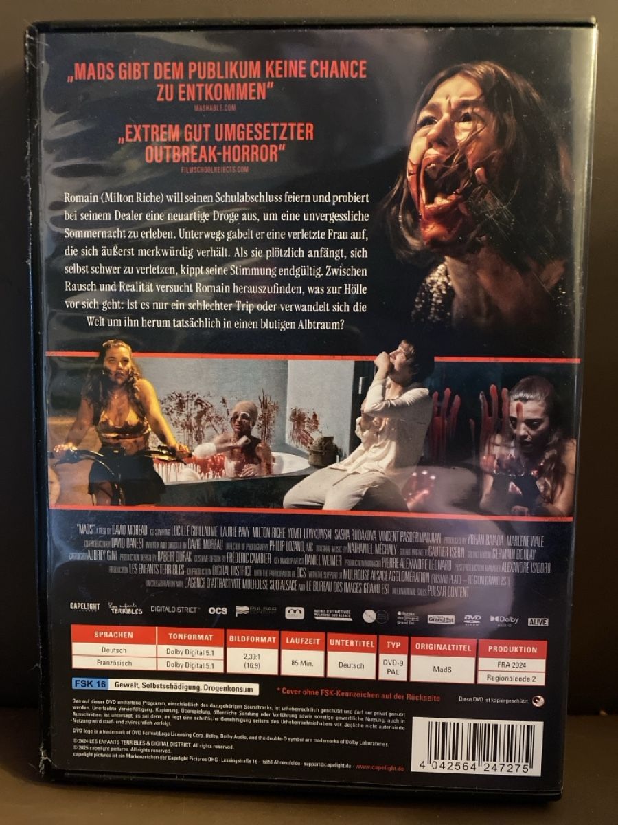 Tutti i DVDs: MADS - Im Rausch der Nacht – Usato da Burg AG venduto da Lobo016 1