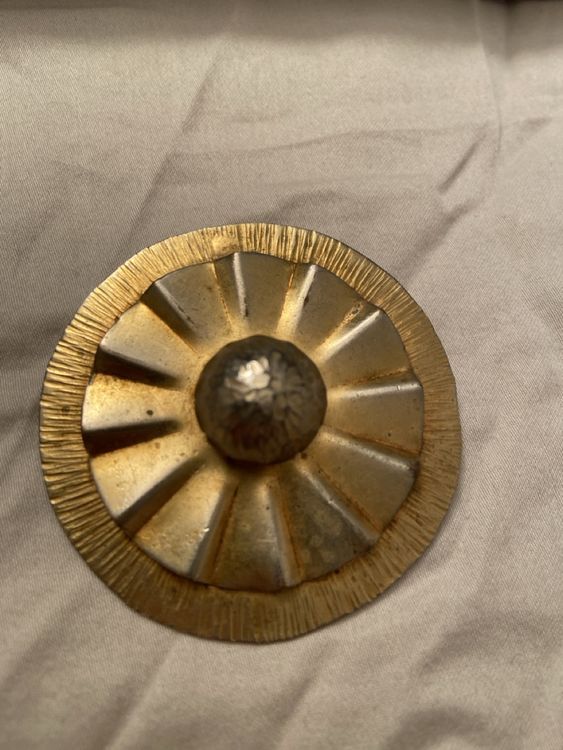 Broche Vintage Dorée Style Art Déco - Bijou Ancien, Pièce Unique - Occasion