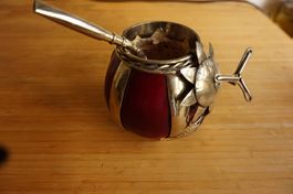 RARE – CALEBASSE À MATÉ ARTISANALE ARGENTINE ARTISANAT