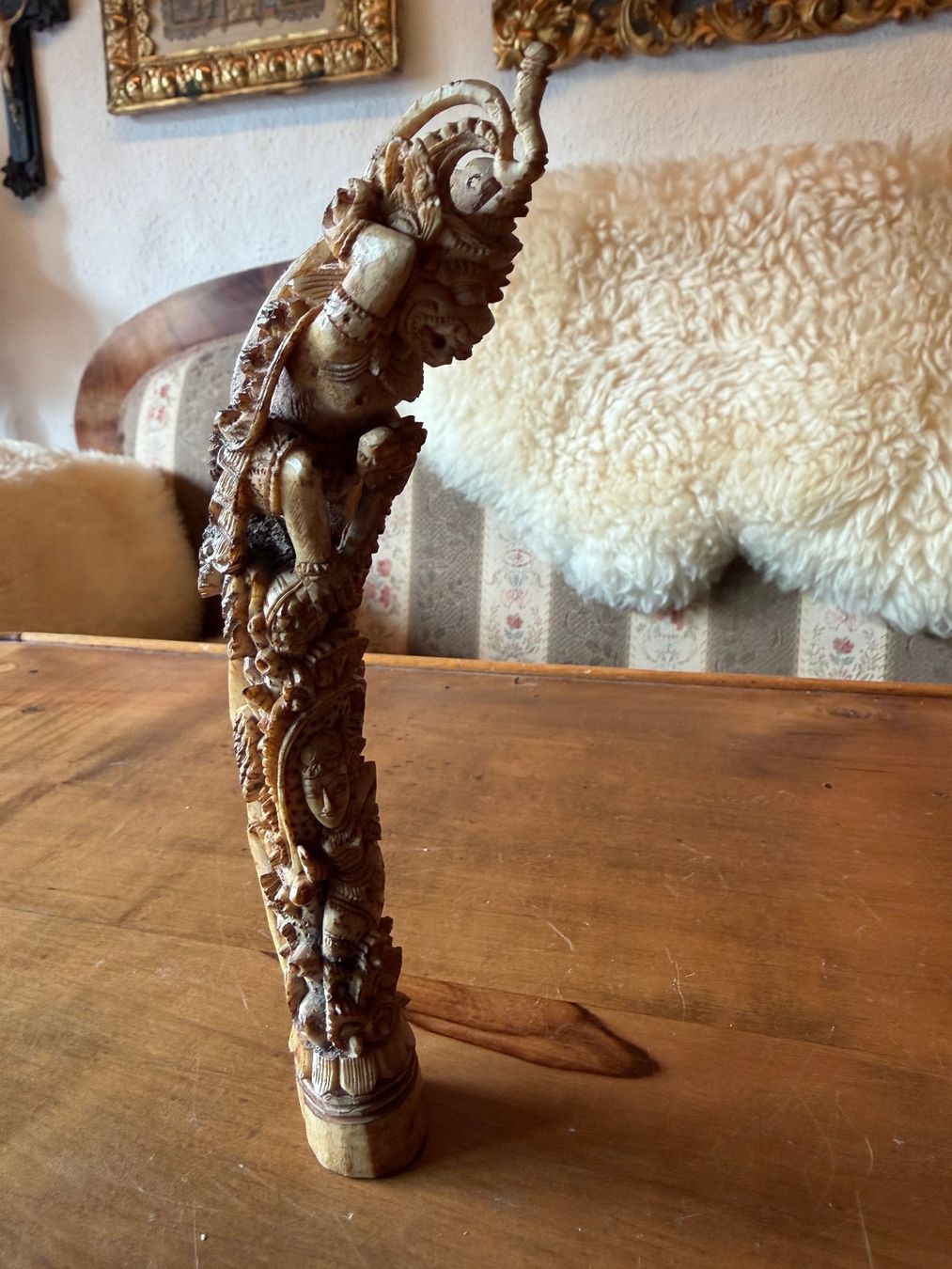 Statuette: buddhistische oder hinduistische Gottheit Thailand oder Bali – Usato da Zofingen venduto da Schekke 1