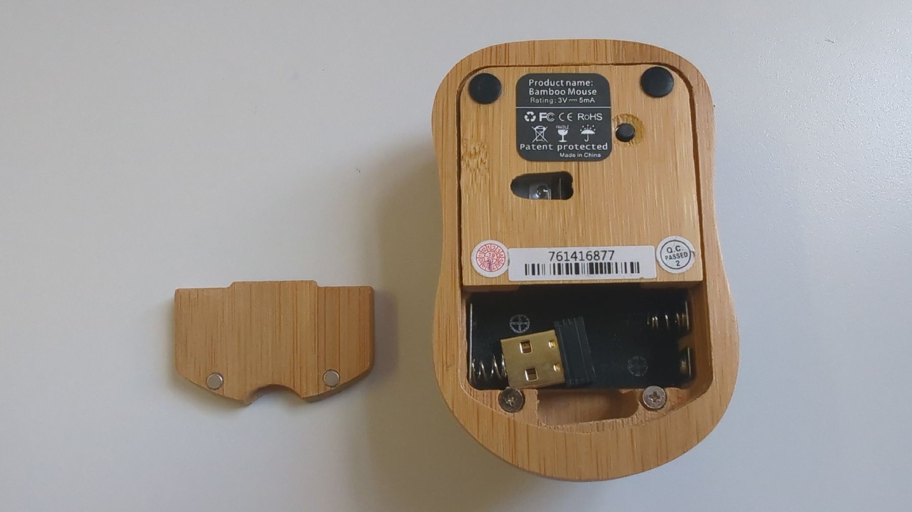 Mouse: Computer Maus aus Bambus Holz kabellos – Usato da Winterthur venduto da valyval 3