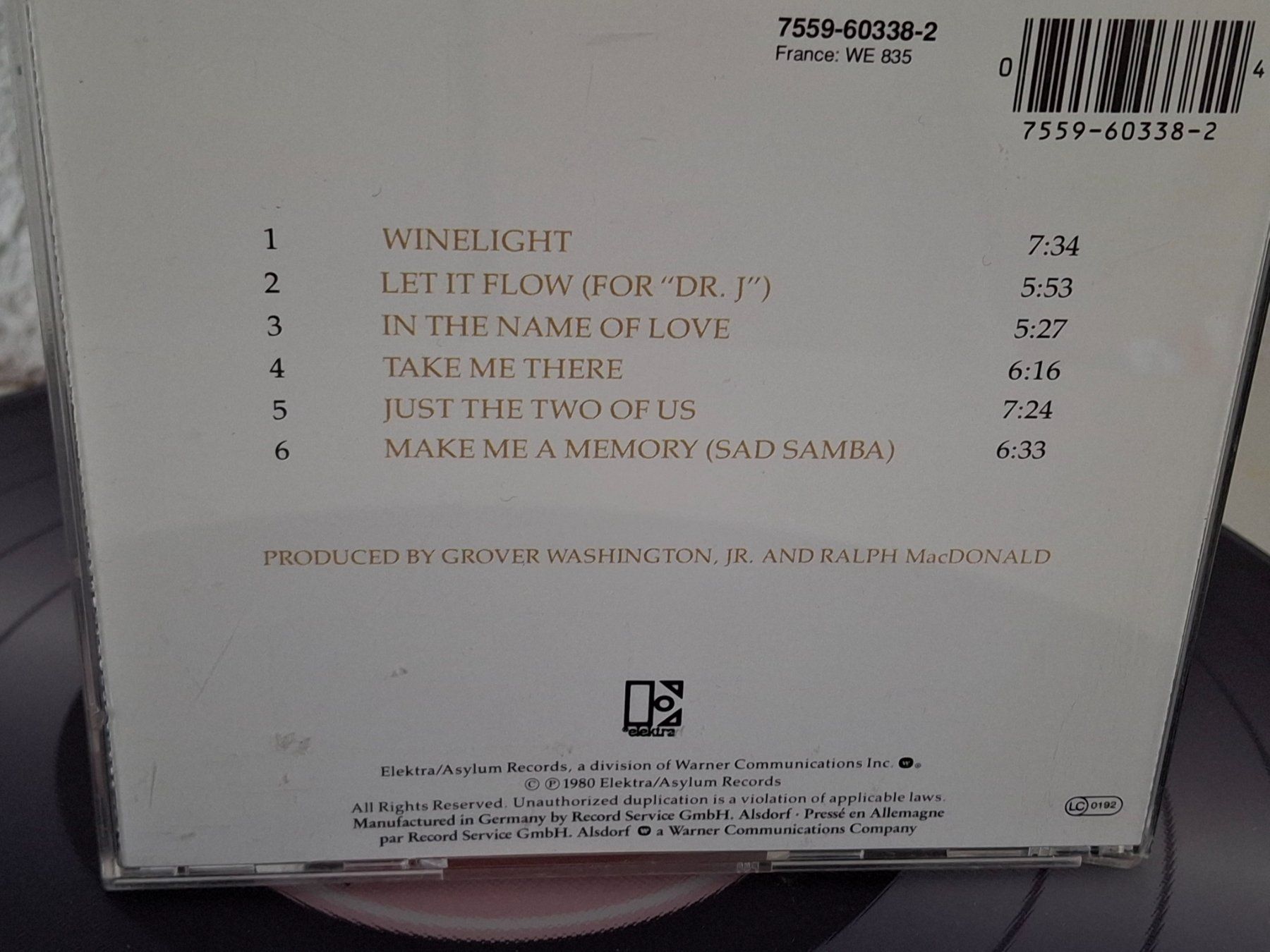 CD: CD Grover Washington Jr. -  Winelight – Usato da Aarberg venduto da Jackup1 1