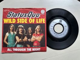 STATUS QUO tolle Wild side of life Single 1976 Kult Rock Top