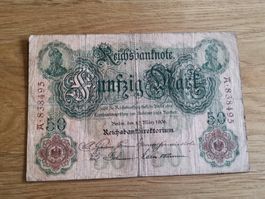 Reichsbanknote 50 Mark Berlin 10. März 1906