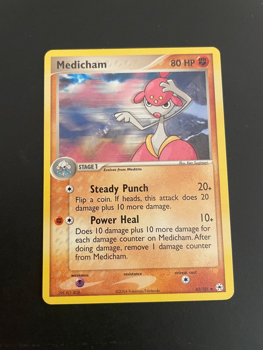 Pokémon Carte collezionabili: Medicham EX Hidden Legends 42/101 – Usato da Zürich venduto da pokemon_cards