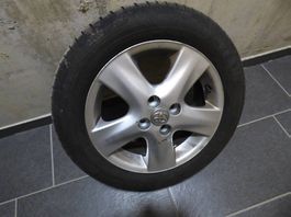 4 Jantes alliage Toyota 15 p 4×100, ET39, 54.1 + 4 pneus été