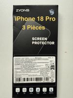 Protection écran pour iPhone 18 Pro, neuf 