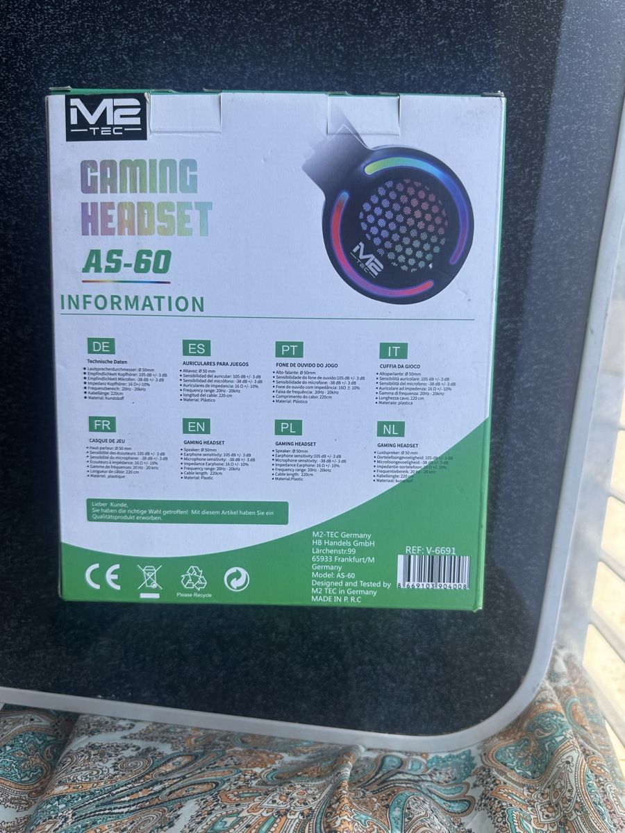 Microfoni: M2-TEC Gaming Headset AS-60 mit Mikrofon neu – Nuovo e nell'imballaggio originale da Biel/Bienne venduto da ara_9vxv 1