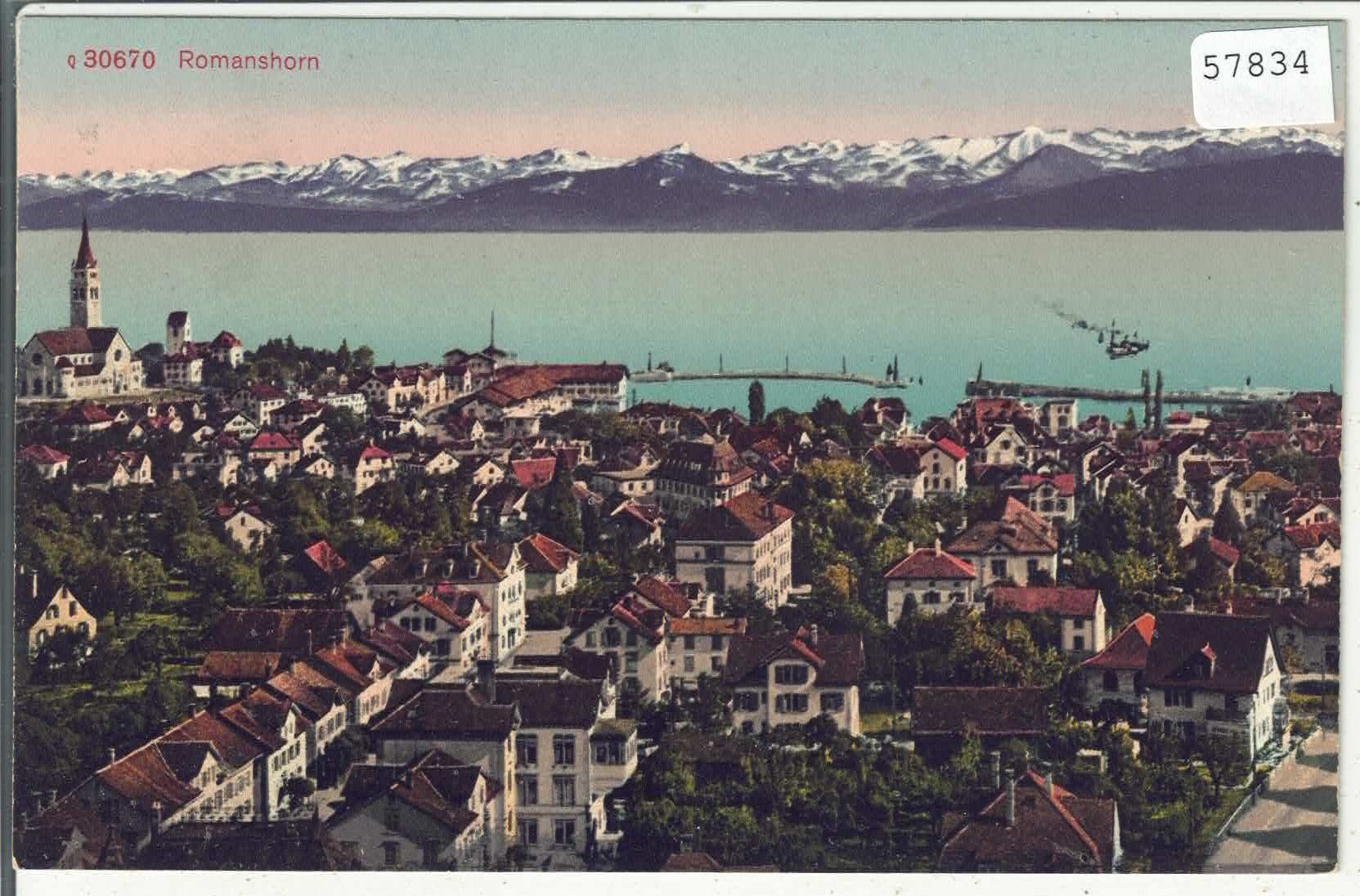 Cartoline postali: Romanshorn - Generalansicht - Litho – Usato da Ettingen venduto da Kartenplanet