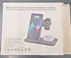 3-in-1 Wireless Ladestation schwarz, Neu