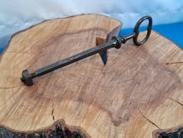 1 antiker Ofenrohr Schlüssel, 20cm, Gusseisen (3656#TBS1)