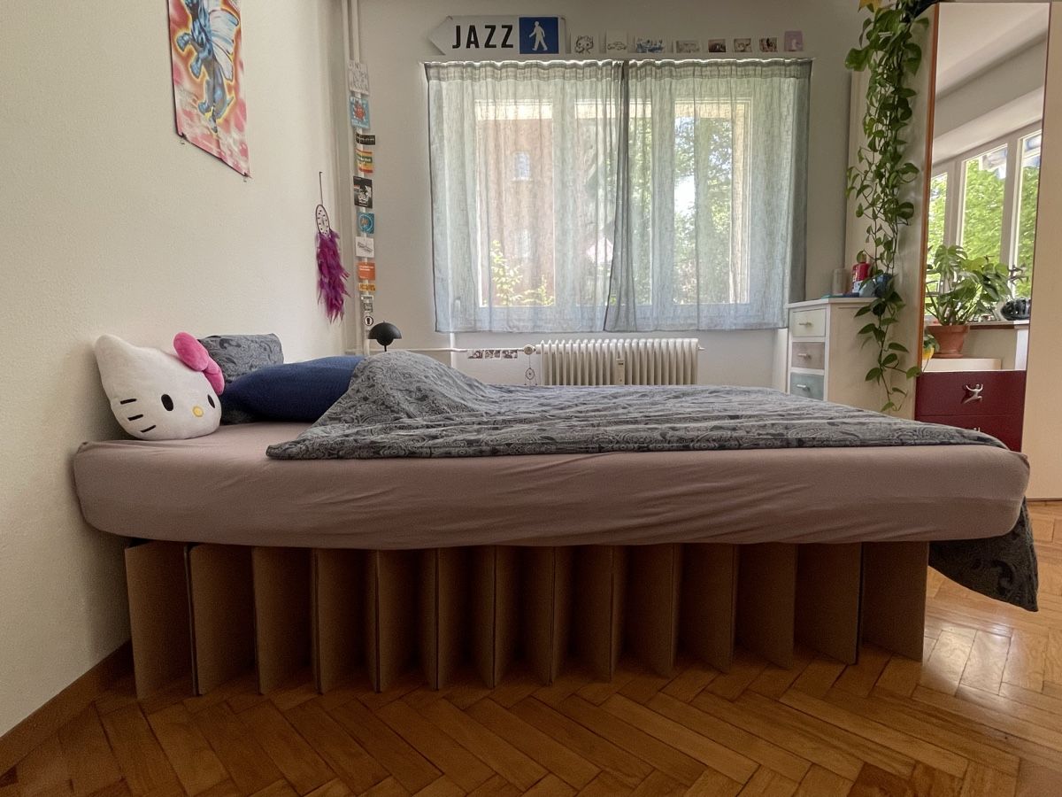 Letti: Kartonbett room in a box, 140x200cm – Usato da Zimmerwald venduto da fasiwa 1