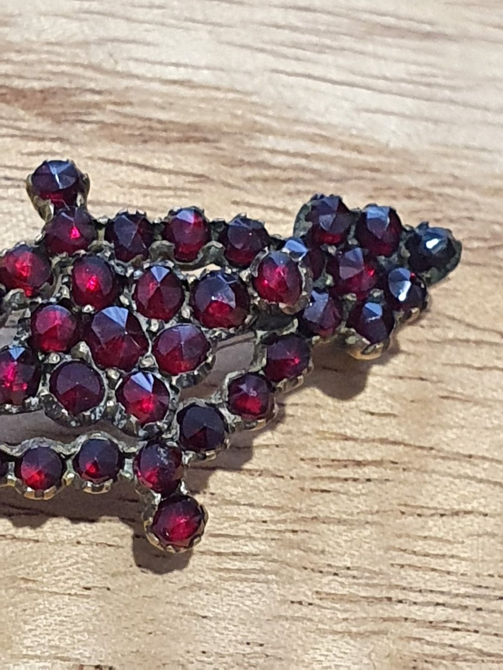 Spille & Fermagli: Biedermeier 1870/80er Granat Brosche oder Anhänger – Usato da Wohlen AG venduto da palmsprings 5
