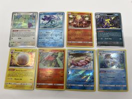 Pokémon Sammelkarten 8stk Holos Gemischt 