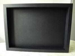 Bilderrahmen, HandWerk, Holz, Schwarz (B.50cmxT.4cmxH.37cm)