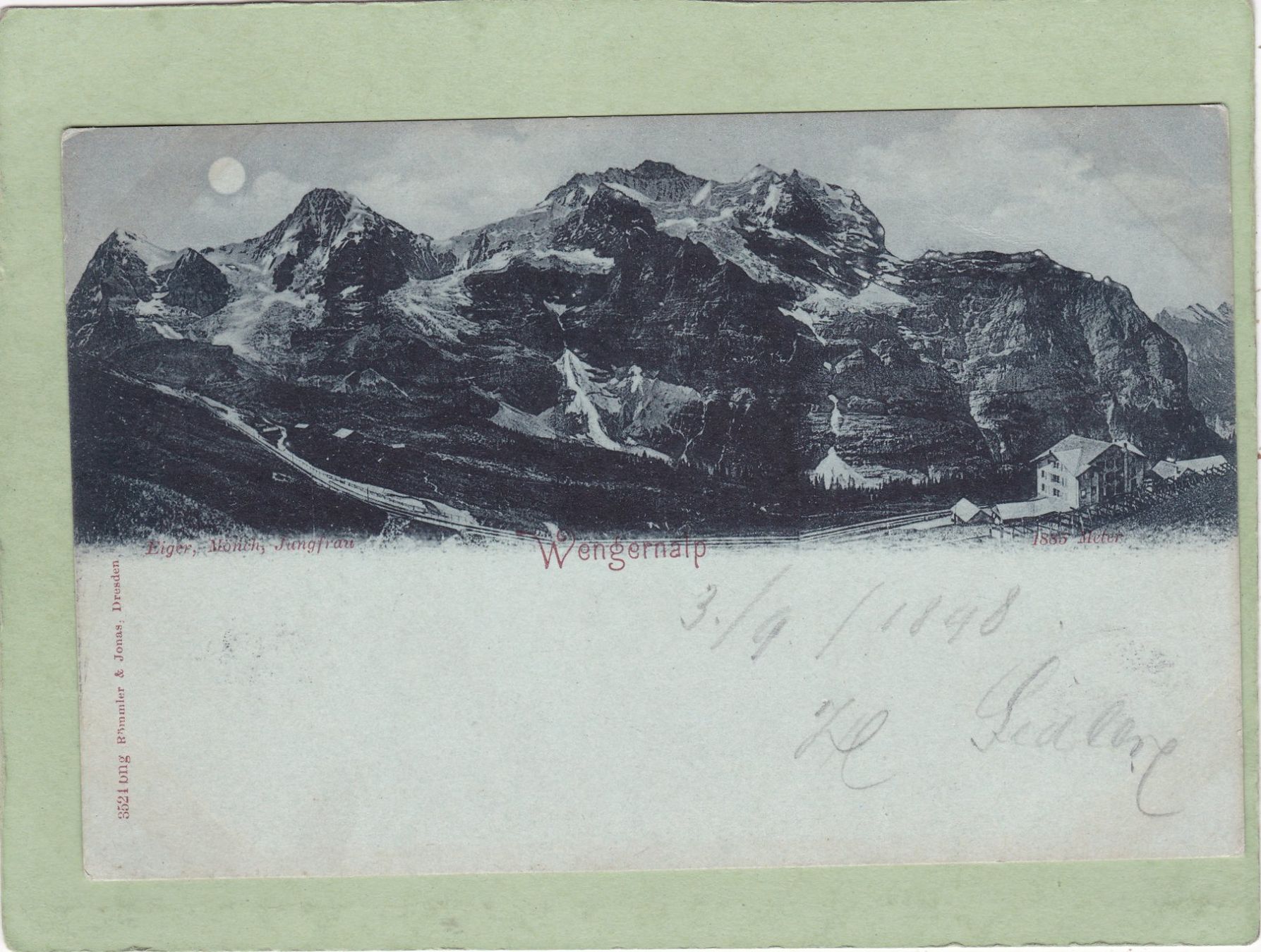Cartoline postali: Wengernalp 1898 – Usato da Herisau venduto da Lisegrat2008