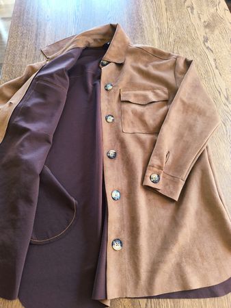cocnag Jacke in Wildlederoptik,grosszügiges M