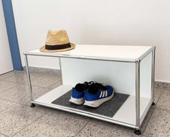 USM-Haller Lowboard kurz reinweiss, UPCYCLED!