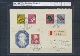 1957 Pro Juventute, Jahrgang, FDC - Couvert P2