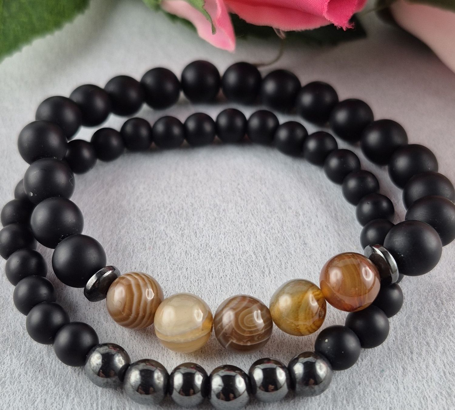 Bracciali & Braccialetti: Armbänder Set - Div. Natursteine, Neu – Nuovo e nell'imballaggio originale da Wädenswil venduto da Orso31