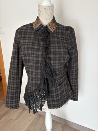 Chemisier / Veste Luxe -Bleu Blanc Rouge - Gr 38/40
