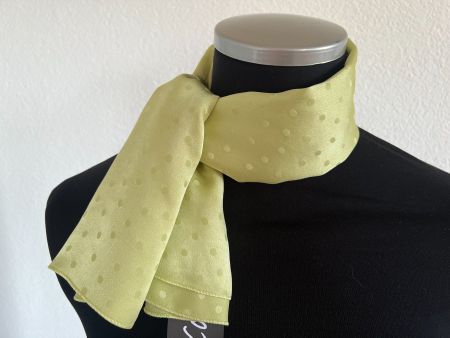 Colora Foulard, 100% Seide, Hellgrün, NEU