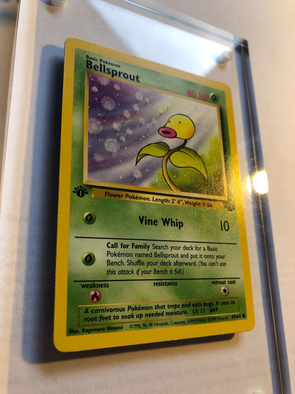 Sammelbilder & Trading cards: Bellsprout 1st Jungle - MINT - ab 1.- – Gebraucht aus Giubiasco von dan_pr8b 1