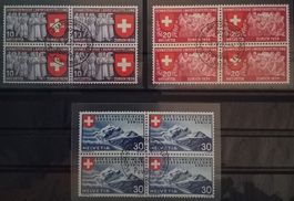 219-221, Landesausstellung im 4-Block mit Sonderstempel Lp