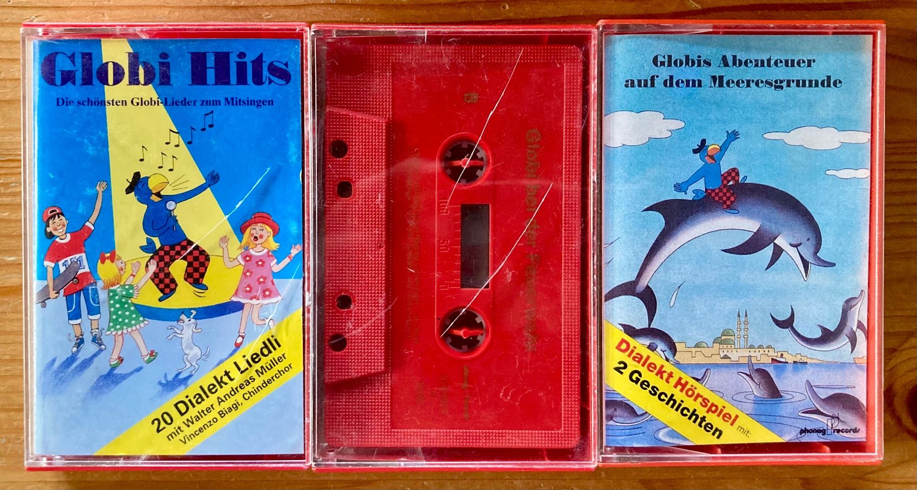 Kompaktkassetten: 3x Globi (Dialekt, Phonag 1977-2001) – Gebraucht aus Zürich von Djmotionch