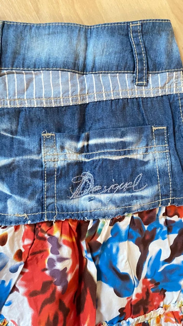 Kleider & Röcke: Sommerlicher Jeansrock mit Blumenmuster, Grösse 128 – Gebraucht aus Rothrist von lil_tg5m 3