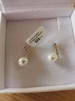 Perlen Zirkonia Ohrhänger Gold 9 ct Pearls von Carat