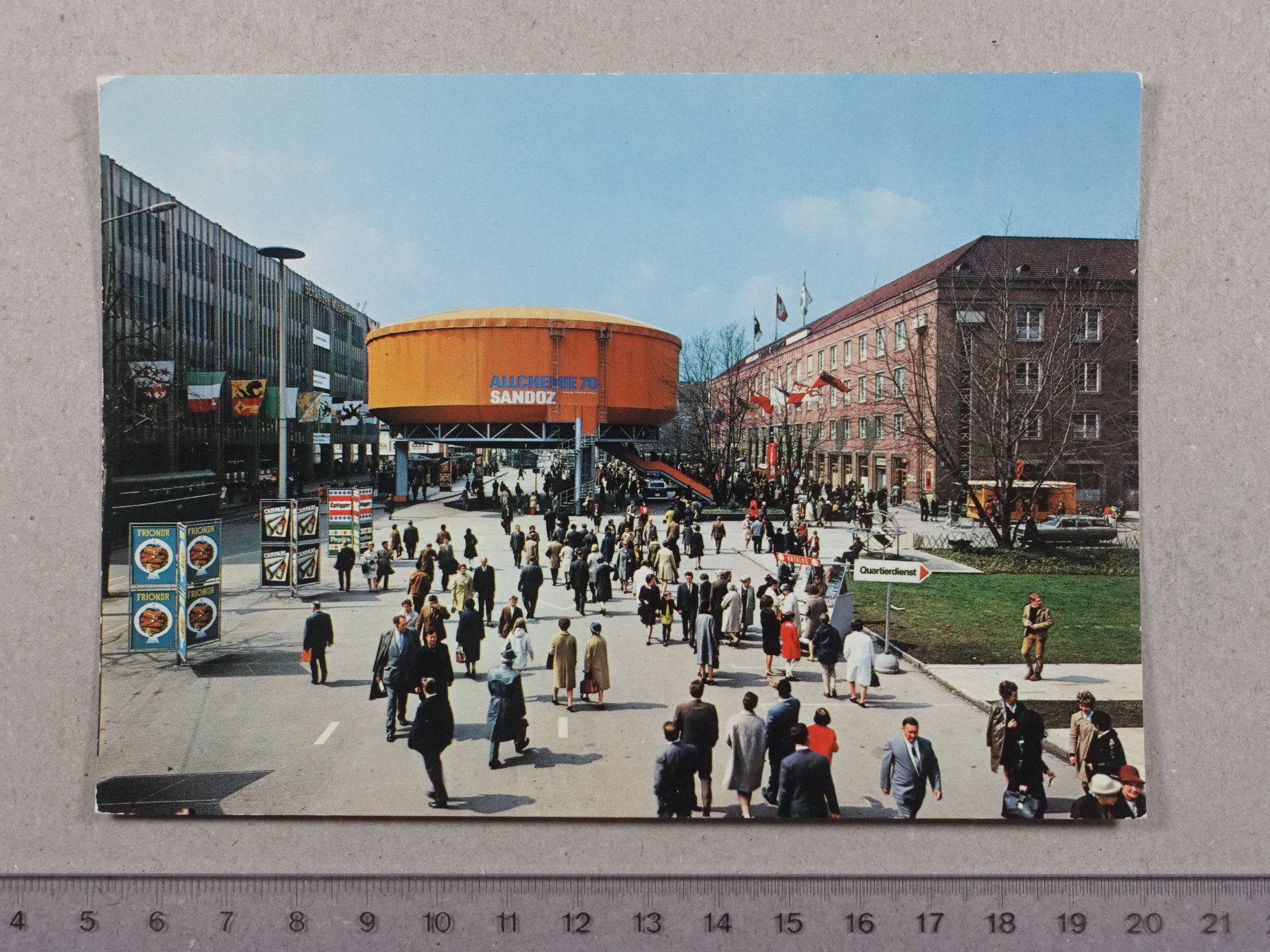 Cartes postales: Basel, Mustermesse, Verwaltungsgebäude, Front Hallen – D'occasion à Lenzburg par fh1