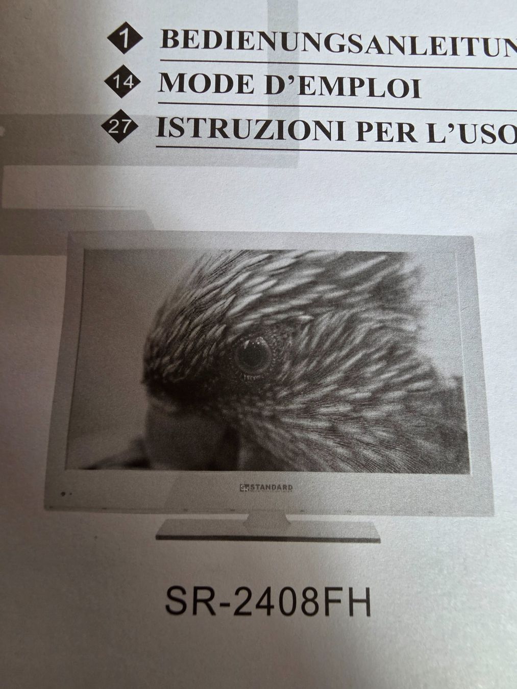 Televisori: TV STANDARD SR-2408FH – Usato da La Roche FR venduto da jer_sb9f 2