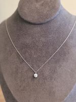 850 Platin Kette mit 0.50ct Diamanten