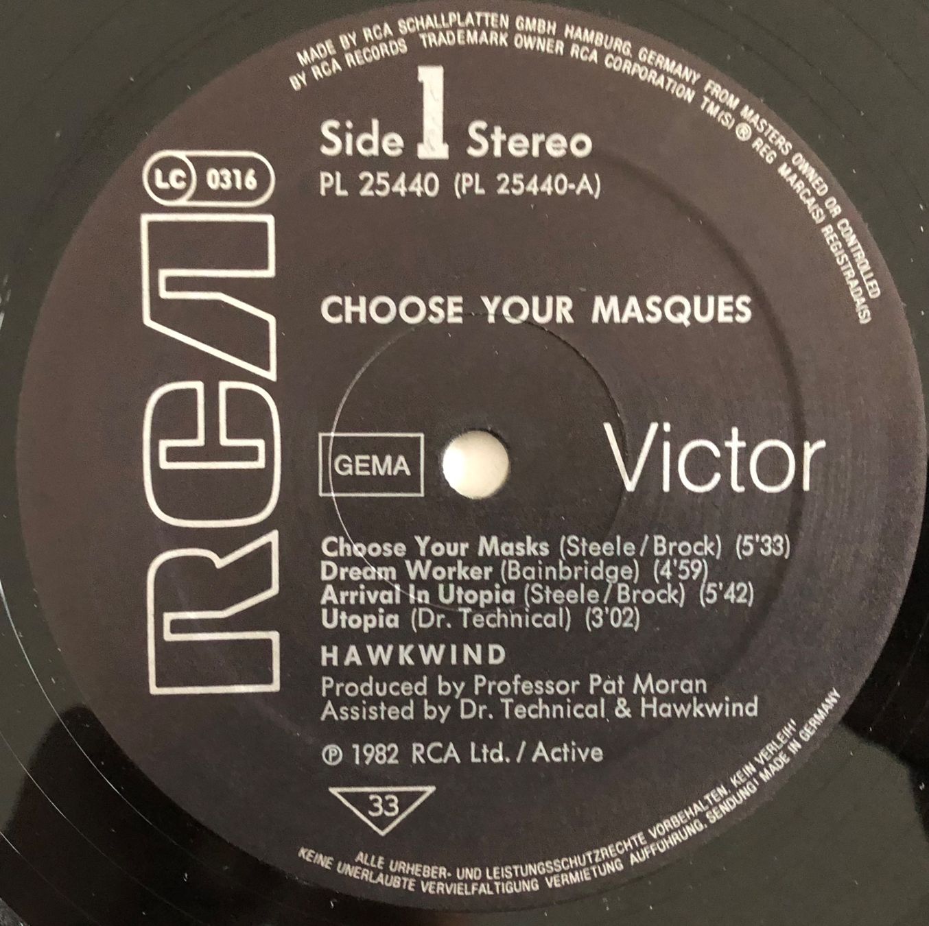 Schallplatten: HAWKWIND - CHOOSE YOUR MASQUES – Gebraucht aus Poliez-Pittet von Newtown-Records 2
