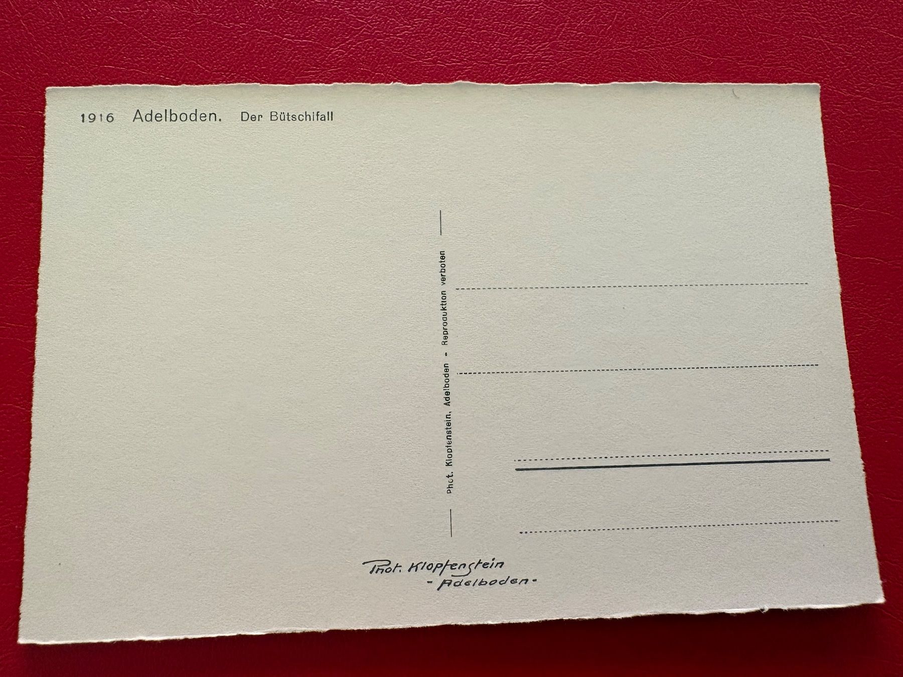 Cartoline postali: Adelboden / Der Bütschifall – Usato da St-Légier-La Chiésaz venduto da Theo005 1
