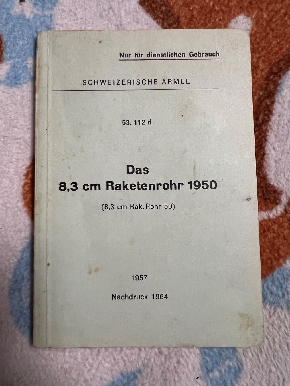 Libri: Das 8,3 cm Raketenrohr 1950 – Usato da monte carasso venduto da Chanel82