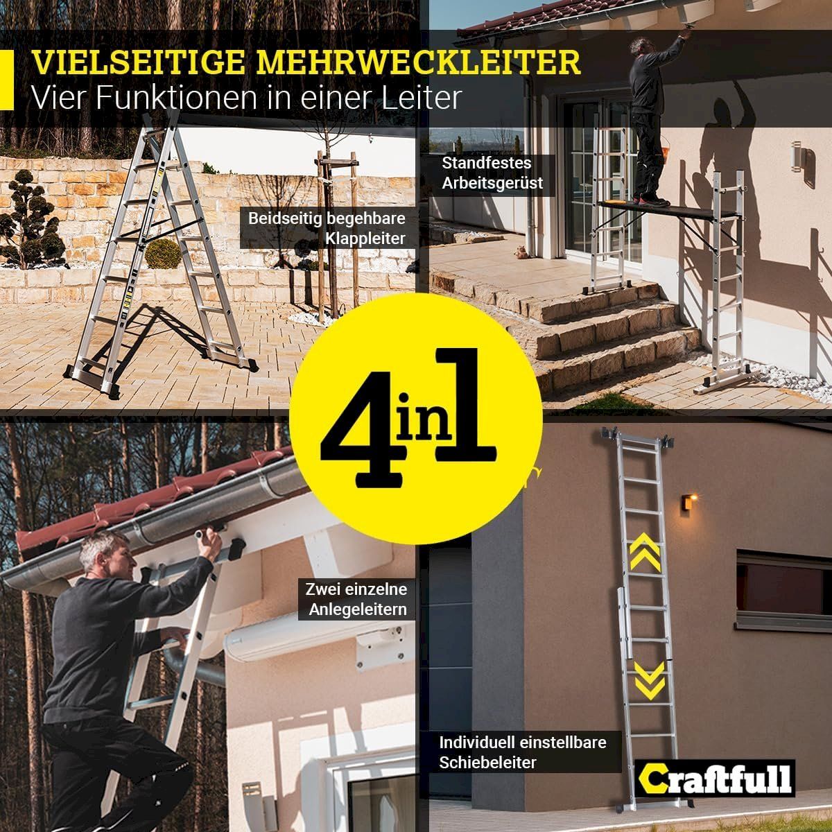 Gerüste: Craftfull Leitergerüst 1.95m - 7Sprossen – Neu und originalverpackt aus Bottighofen von zaap 1