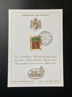 Weihnachtsgrusskarte Liechtenstein 1987