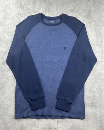 Pull nid d’abeilles Ralph Lauren bleu - Taille L